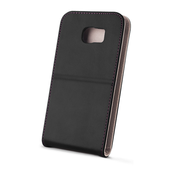 Sk�rzane etui Flip Case Madsen House czarne Samsung Galaxy S6 / 2