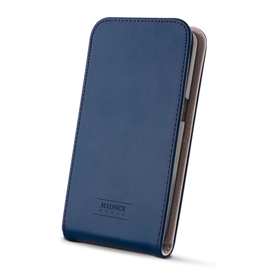 Sk�rzane etui Flip Case Madsen House granatowe Samsung Galaxy S6