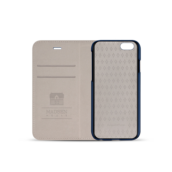 Sk�rzane etui z magnetyczn� nak�adk� niebieskie Apple iPhone 6s Plus / 2