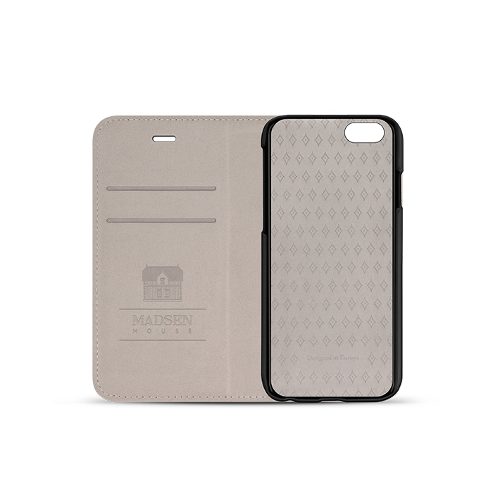 Sk�rzane etui z magnetyczn� nak�adk� czarne Apple iPhone 6s / 2