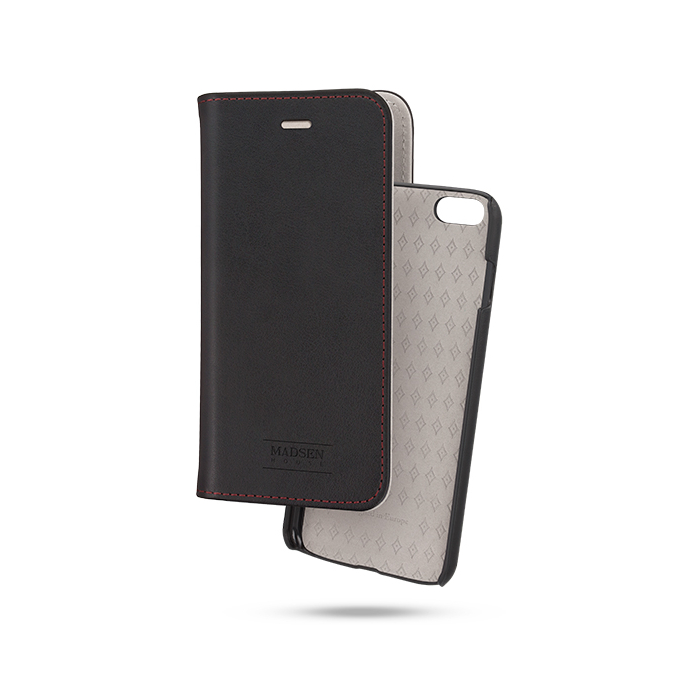 Sk�rzane etui z magnetyczn� nak�adk� czarne Apple iPhone 6s / 4