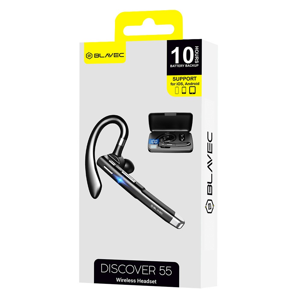 S�uchawka Blavec Discover 55 Bluetooth V5.1 do rozm�w multipoint z mikrofonem czarna Samsung Galaxy F04 / 3