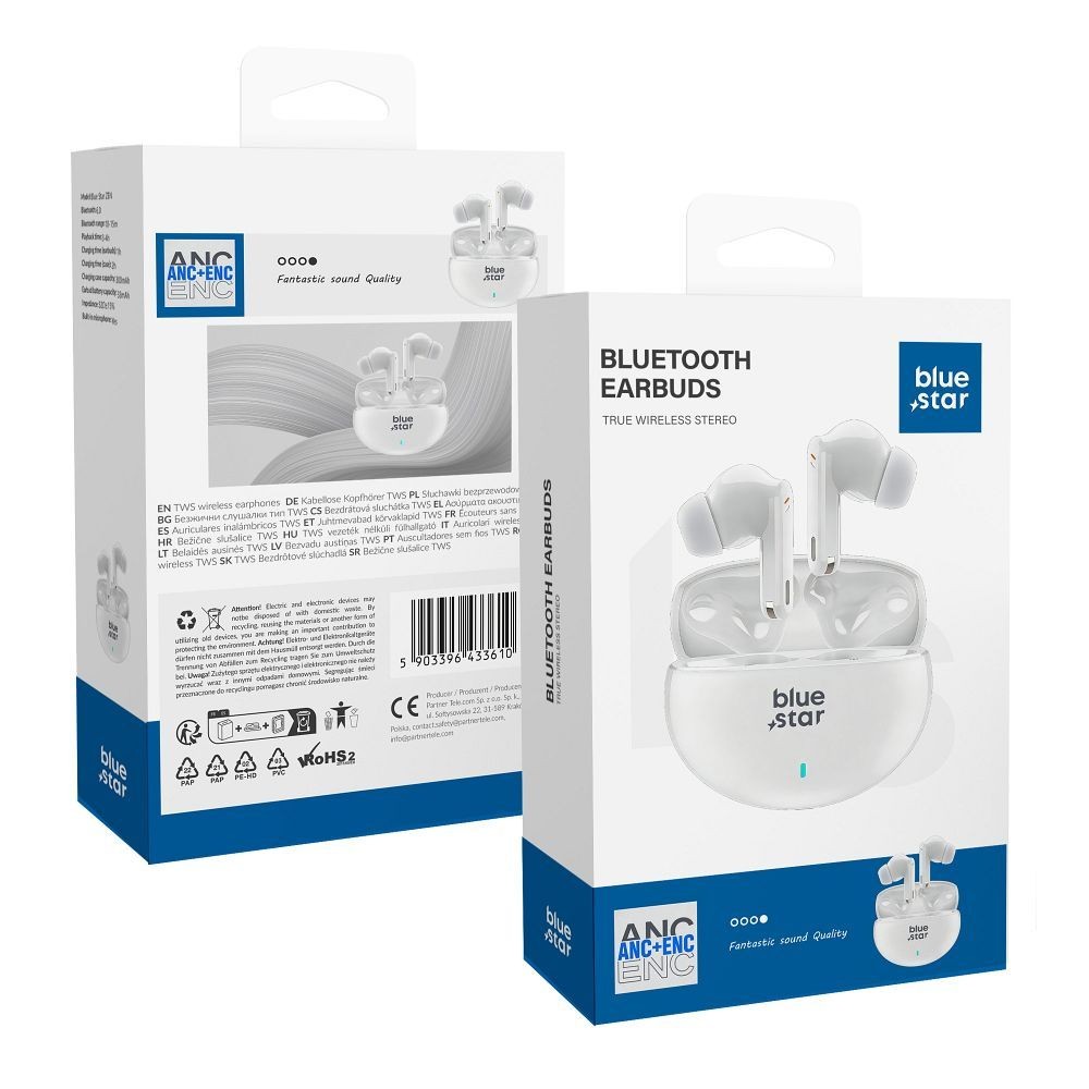 S�uchawki bezprzewodowe douszne Blue Star Zen ANC + ENC TX5 TWS czarne Samsung Galaxy M56