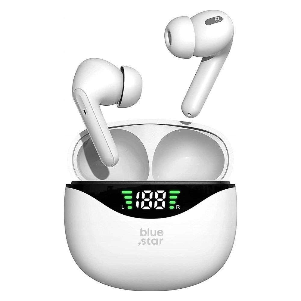 S�uchawki bezprzewodowe bluetooth Blue Star TWS douszne dokana�owe bia�e Samsung Galaxy A10 / 2