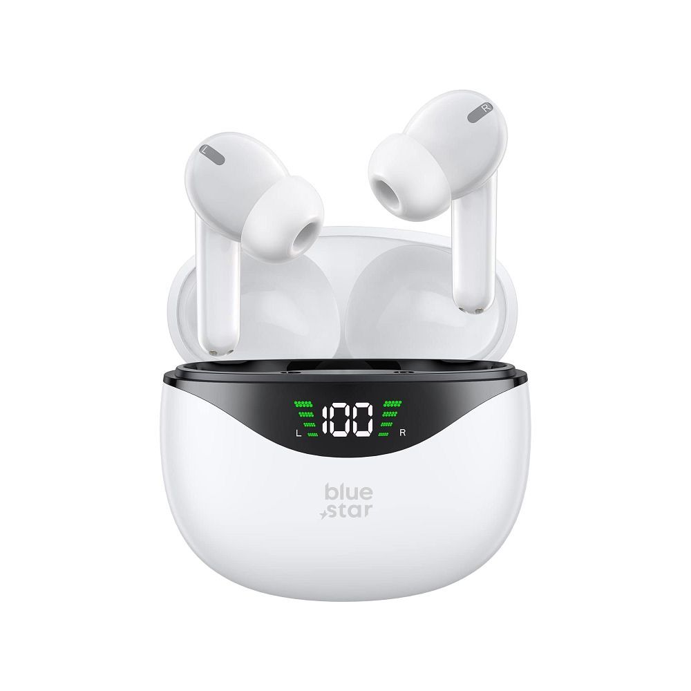 S�uchawki bezprzewodowe bluetooth Blue Star TWS douszne dokana�owe bia�e Samsung Galaxy A10 / 3