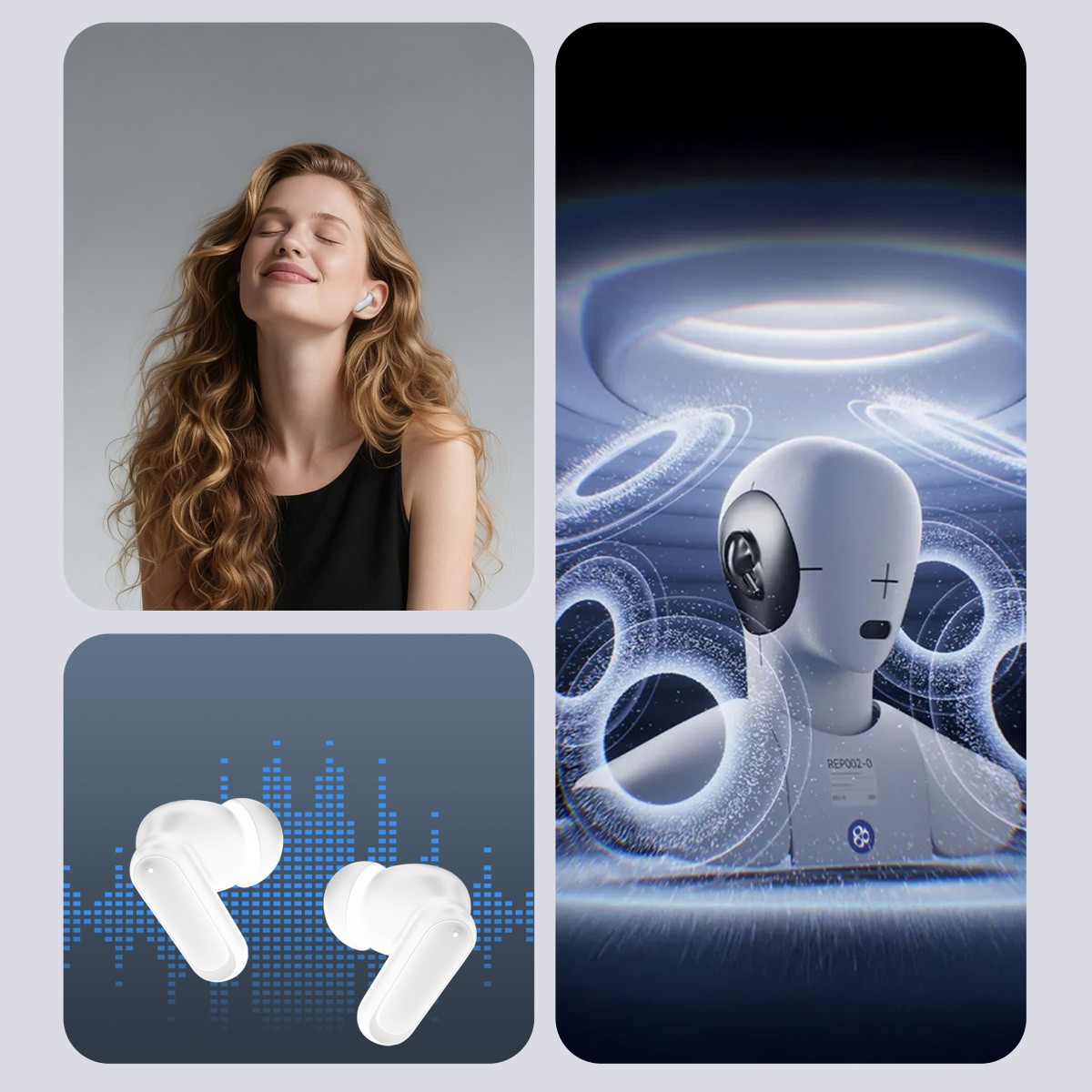 S�uchawki Bluetooth Blavec TWS BW-08 z t�umaczeniem na �ywo AI bia�e Realme GT Explorer Master / 5