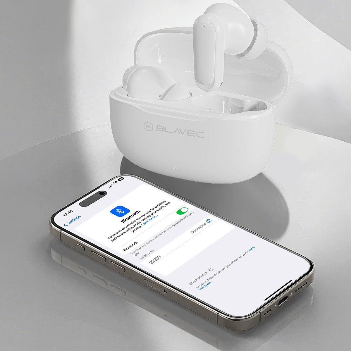 S�uchawki Bluetooth Blavec TWS BW-08 z t�umaczeniem na �ywo AI bia�e Realme GT Explorer Master / 6