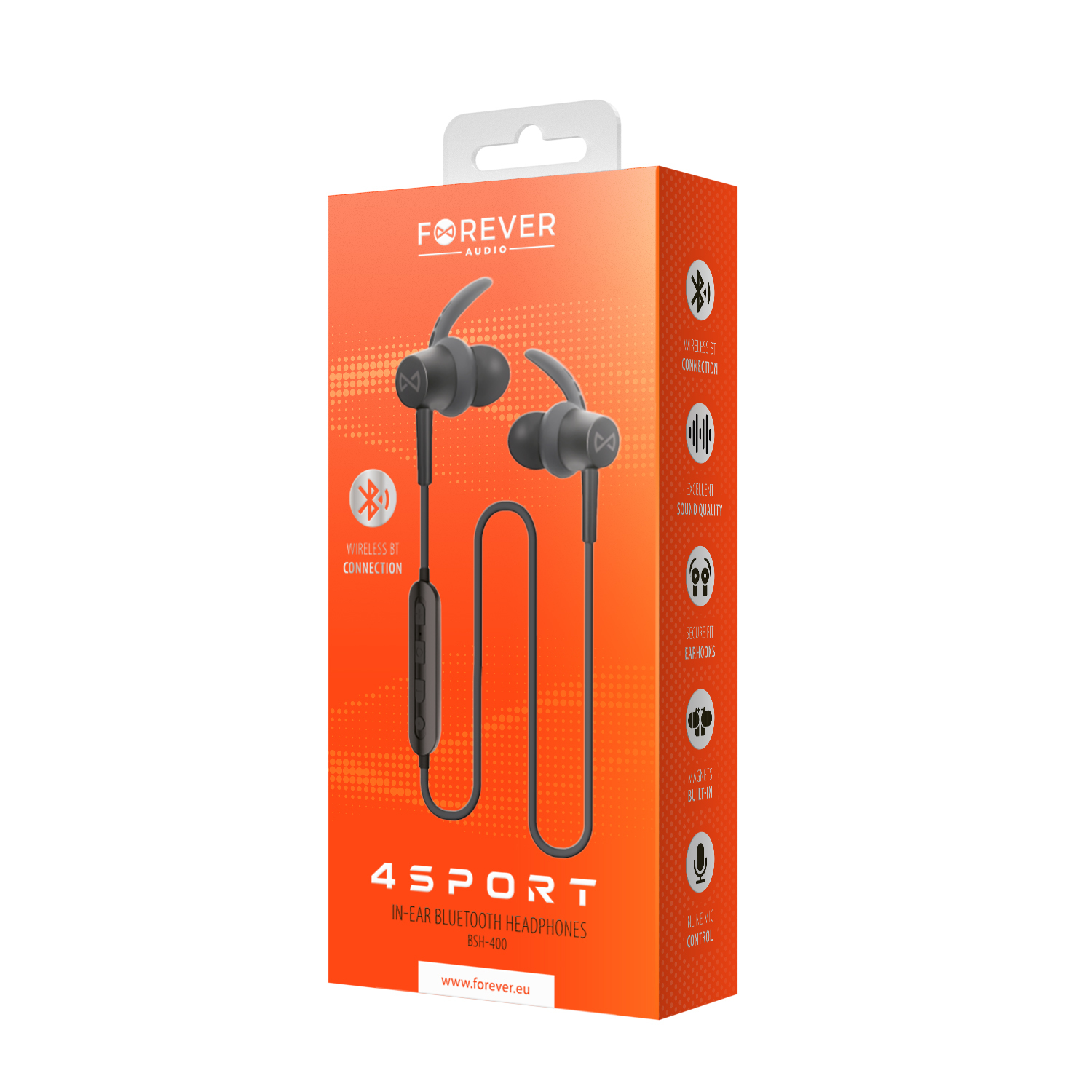 S�uchawki Bluetooth Forever 4Sport  BSH-400 czarne