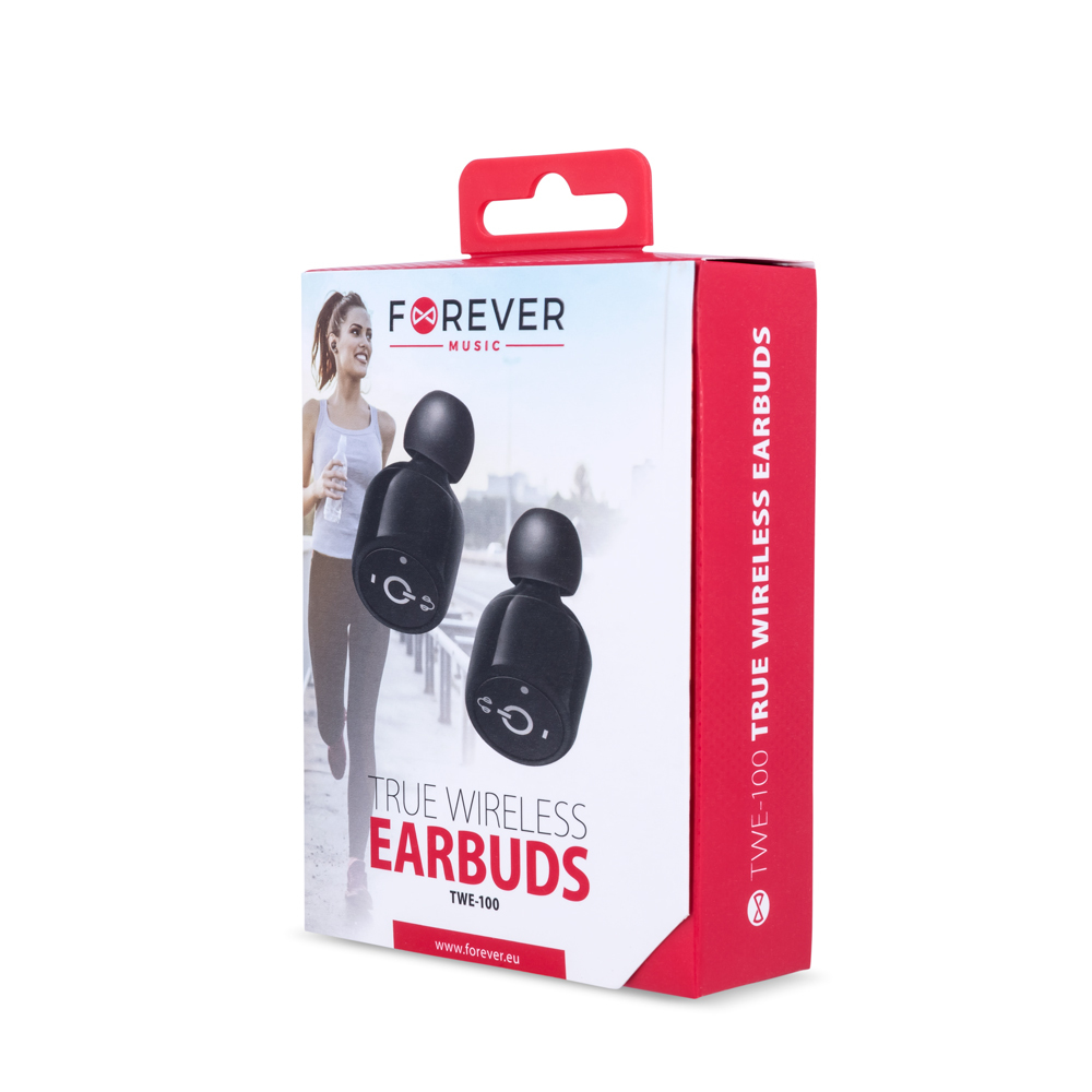 S�uchawki bluetooth Forever TWE-100 czarne / 4