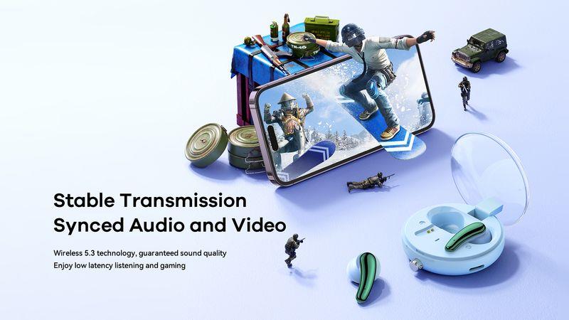 S�uchawki Bluetooth REMAX TWS C1 Bluetooth 5.3 ENC BLUE / 5