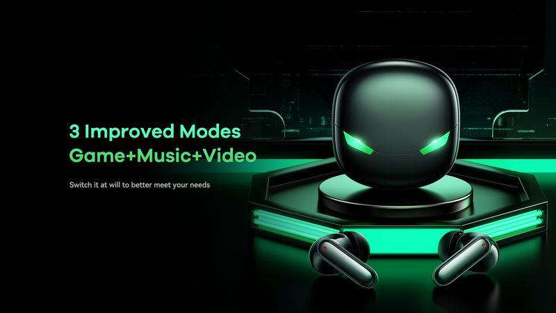 S�uchawki Bluetooth REMAX TWS G1 Game buds black / 3