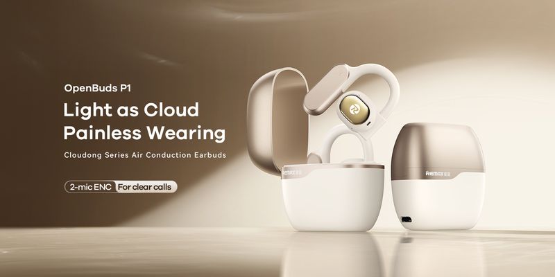 S�uchawki Bluetooth REMAX TWS P1 WHITE AIR CONDUCTION / 2