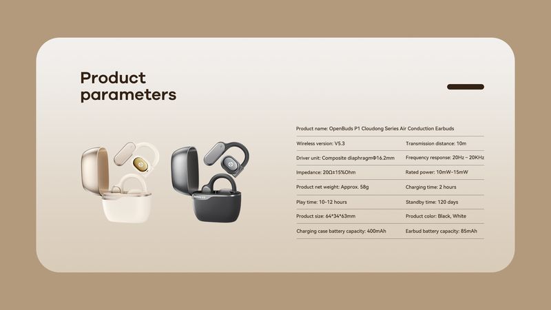 S�uchawki Bluetooth REMAX TWS P1 WHITE AIR CONDUCTION / 4