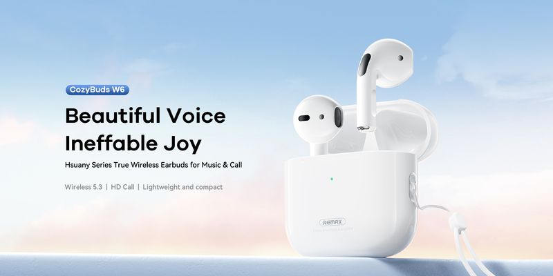 S�uchawki Bluetooth REMAX TWS W6 WHITE Bluetooth 5.3 / 2