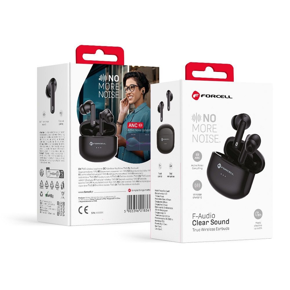 S�uchawki douszne dokana�owe TWS z mikrofonem redukcj� ha�asu bezprzewodowe bluetooth ANC czarne Samsung Galaxy A10 / 4