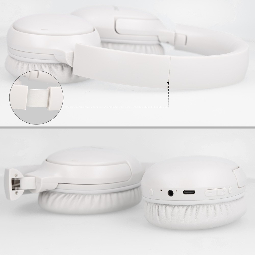 S�uchawki nauszne bezprzewodowe Bluetooth ANC Bass Master bia�e Samsung Galaxy A10 / 8