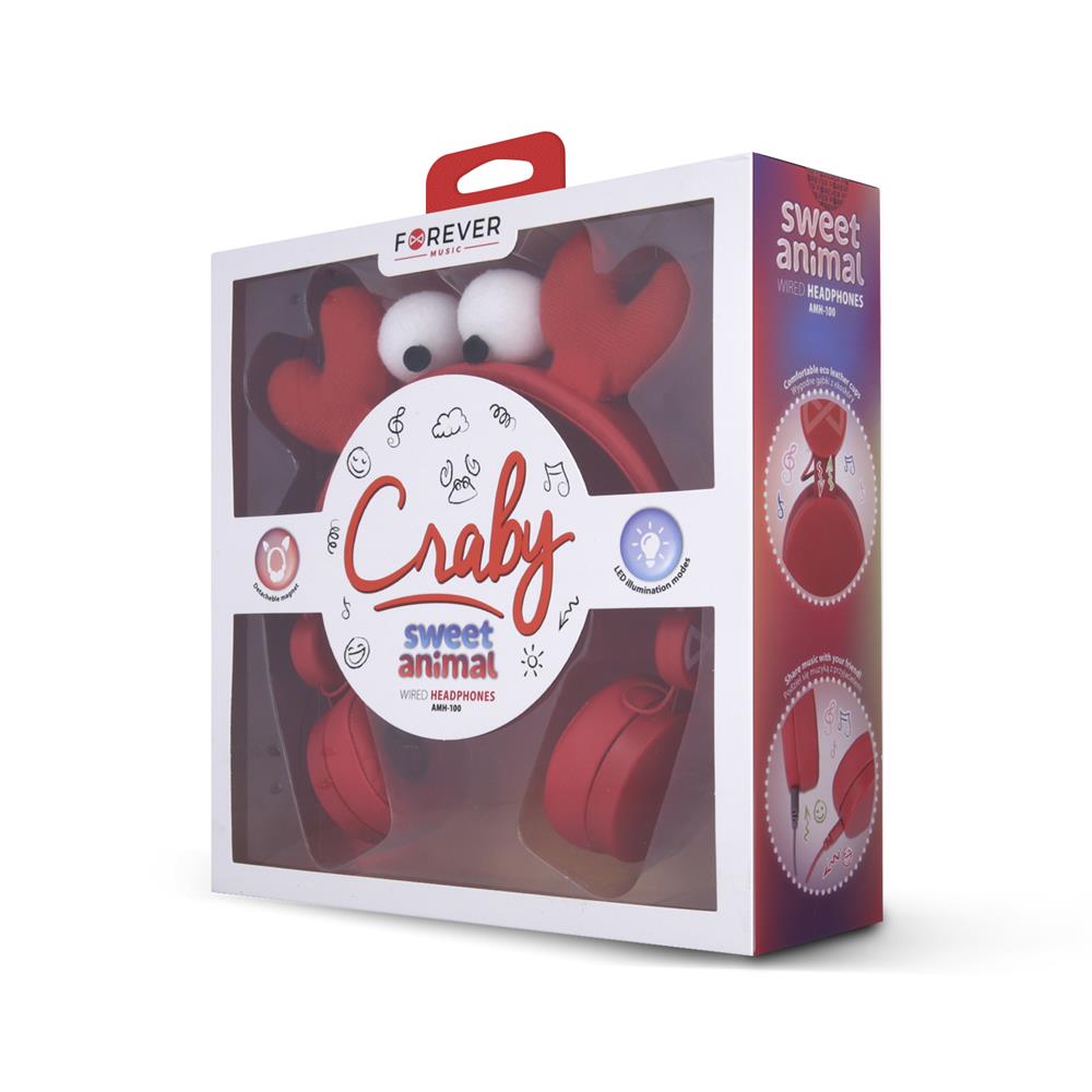 S�uchawki nauszne przewodowe Forever Craby AMH-100 / 3