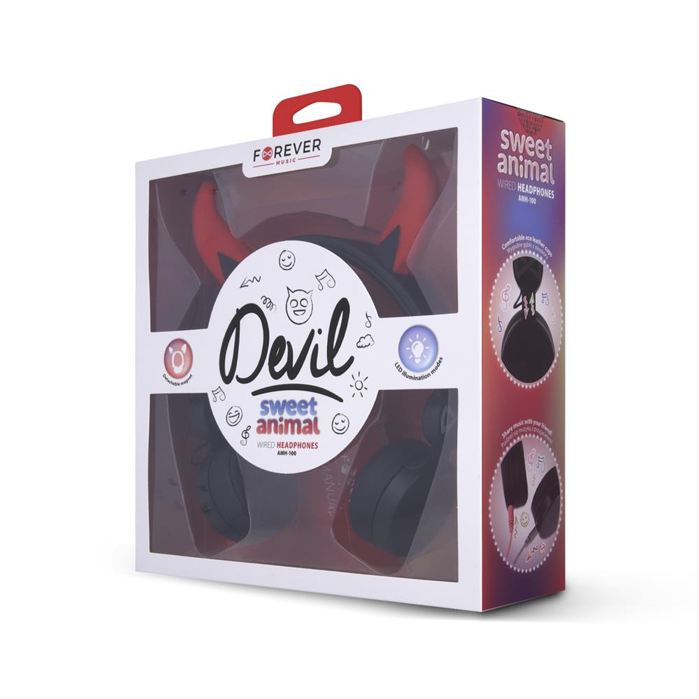 S�uchawki nauszne przewodowe Forever Devil AMH-100 / 3