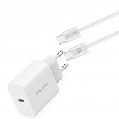 Szybka �adowarka sieciowa GaN4 45 W z kablem USB-C PD 3.0, PPS, QC 3.0, QC 4+, AFC, FCP bia�a do Motorola Moto E22S