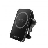 Uchwyt samochodowy na telefon do kratki Maxlife magnetyczny z �adowaniem bezprzewodowym 15W czarny do myPhone Hammer 4  Plus