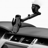 Uchwyt na telefon do samochodu z �adowark� indukcyjn� Forcell Qi 15W czarny do Samsung Galaxy A07 4G