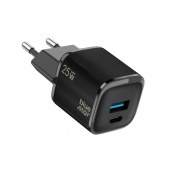 �adowarki sieciowe 25W �adowarka sieciowa Blue Star Nano 25W GaN USB-C USB-A kostka czarna do Realme Narzo 20a
