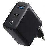 �adowarka sieciowa Forever GaN USB-C USB 45W ciemna szara do Motorola Moto E22S