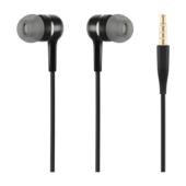 ACME EUROPE S�uchawki przewodowe douszne z mikrofonem HE19 czarne do SAMSUNG ZV50