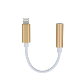 adaptery inne Adapter do iPhone 8-PIN-audio jack 3,5 mm z�oty