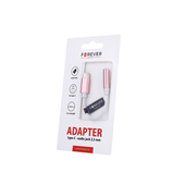 Adapter Forever type-C / audio jack 3,5 mm r�owy do SAMSUNG ZV50