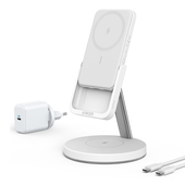 Anker �adowarka indukcyjna z powerbankiem PowerWave Mag-Go 2in1 Stand bia�a do SAMSUNG ZV50