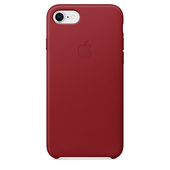 Pokrowiec Apple iPhone 8/7 Leather Case czerwony do Apple iPhone 8