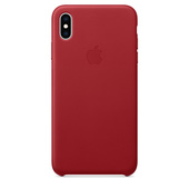 Pokrowiec Apple iPhone XS Max Leather Case czerwony do Apple iPhone XS Max