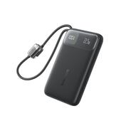Baseus EnerFill FC11 Power Bank z Wy�wietlaczem Cyfrowym i Podw�jnym Kablem 22.5W 10000mAh Czarny