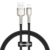 Baseus kabel Cafule Metal USB - Lightning  2,4A 0,25 m czarny do SAMSUNG ZV50