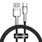 Baseus kabel Cafule Metal USB - USB-C 40W 1,0 m czarny do SAMSUNG ZV50