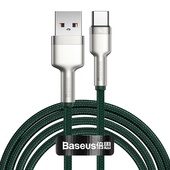 Baseus kabel Cafule Metal USB - USB-C 40W 2,0 m zielony do SAMSUNG ZV50