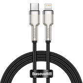 Baseus kabel Cafule Metal USB-C - Lightning  20W 1,0 m czarny