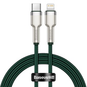 Baseus kabel Cafule Metal USB-C - Lightning  20W 1,0 m zielony do SAMSUNG ZV50