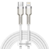 Baseus kabel Cafule Metal USB-C - Lightning  20W 2,0 m bia�y