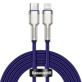 Baseus kabel Cafule Metal USB-C - Lightning  20W 2,0 m fioletowy