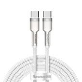 Baseus kabel Cafule Metal USB-C - USB-C 100W 2,0 m bia�y do SAMSUNG ZV50