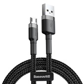 Baseus kabel Cafule USB - micro USB 1,0m 2,4A szaro-czarny do SAMSUNG ZV50
