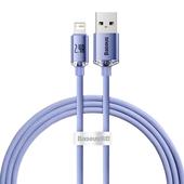 Baseus kabel Crystal Shine USB - Lightning 1,2 m 2,4A fioletowy do SAMSUNG ZV50