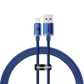 Baseus kabel Crystal Shine USB - Lightning 1,2 m 2,4A niebieski