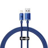 Baseus kabel Crystal Shine USB - Lightning 1,2 m 2,4A niebieski do SAMSUNG ZV50