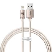 Baseus kabel Crystal Shine USB - Lightning 1,2 m 2,4A r�owy