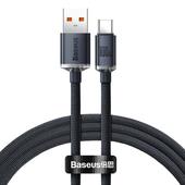 Baseus kabel Crystal Shine USB - USB-C 1,2 m 100W czarny
