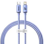 Baseus kabel Crystal Shine USB-C - Lightning 1,2 m 20W fioletowy do SAMSUNG ZV50