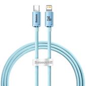 Baseus kabel Crystal Shine USB-C - Lightning 1,2 m 20W jasno-niebieski do SAMSUNG ZV50